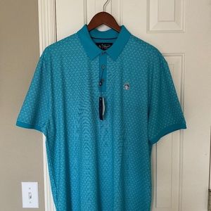 Original Penguin Golf Polo - Large - Turquoise
